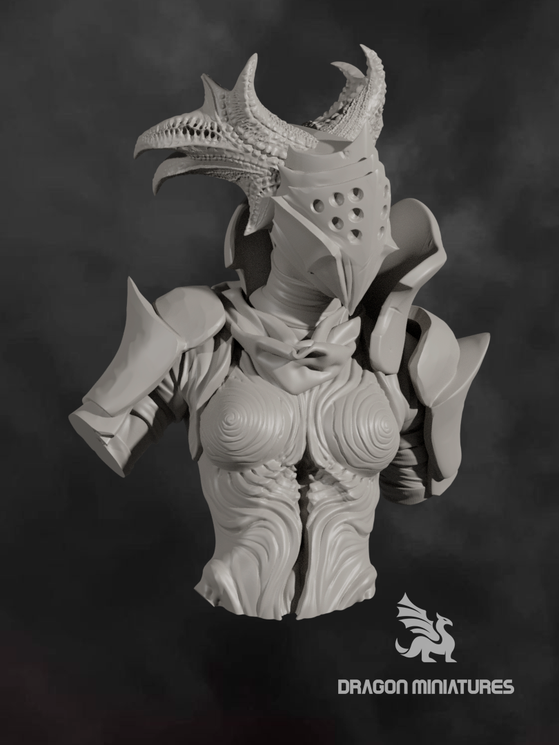 Fallen warrior bust