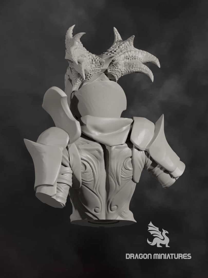 Fallen warrior bust