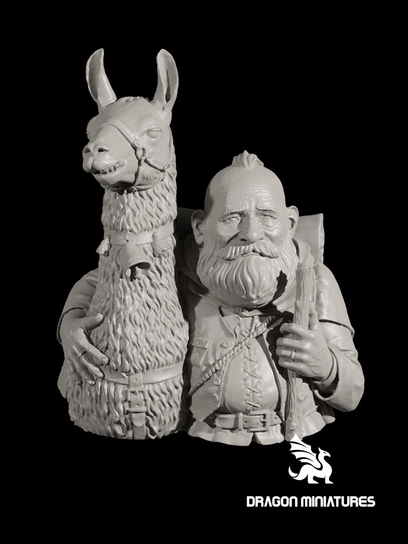 "Brice Savina" The dwarf and the lama