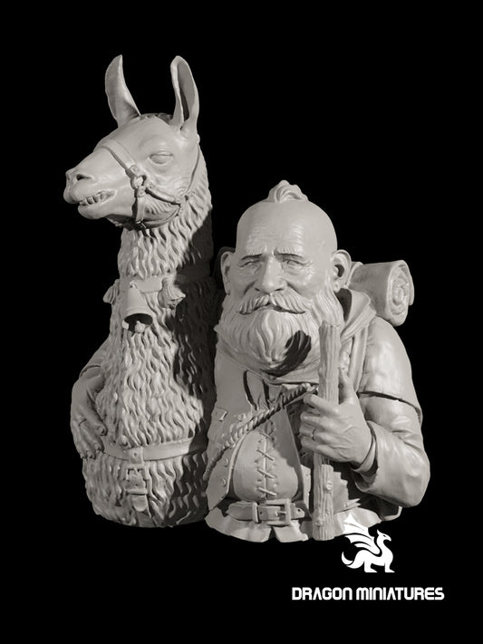 "Brice Savina" The dwarf and the lama
