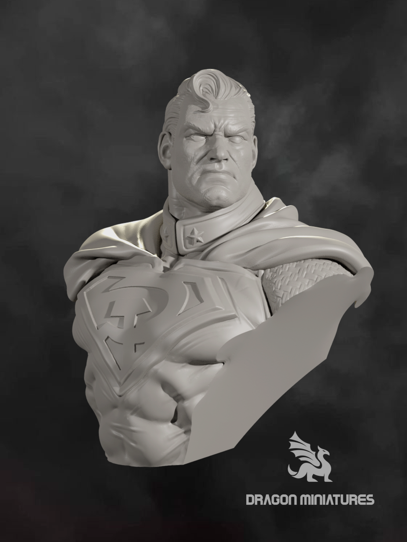 red superman bust
