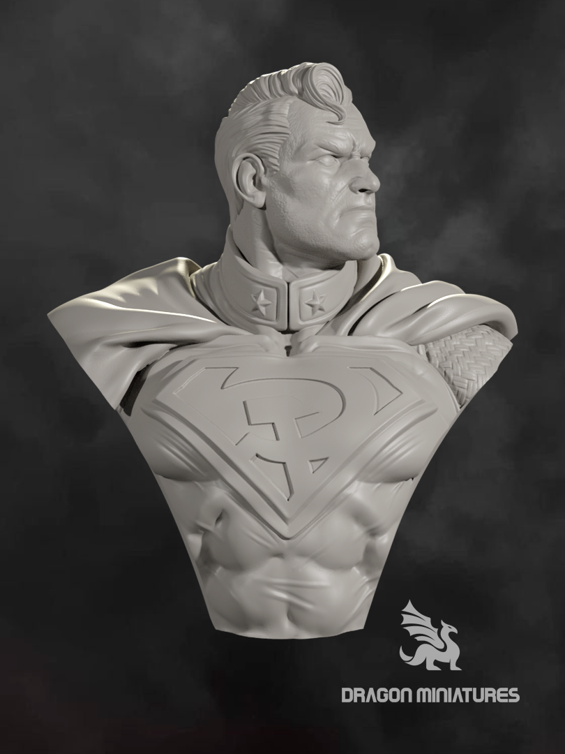 red superman bust