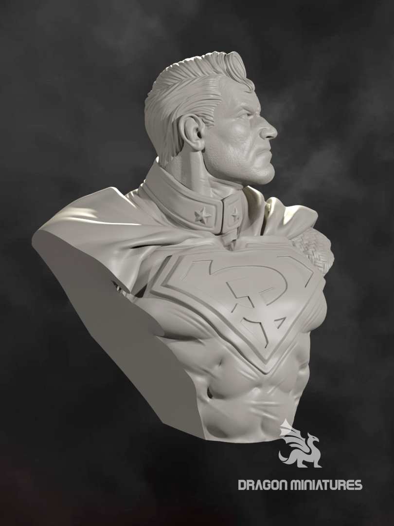red superman bust
