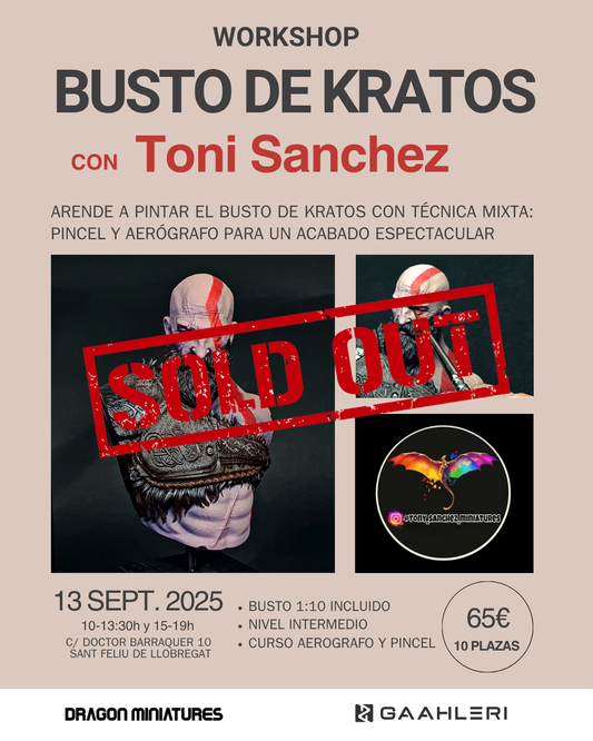 Curso de pintura – Busto de Kratos